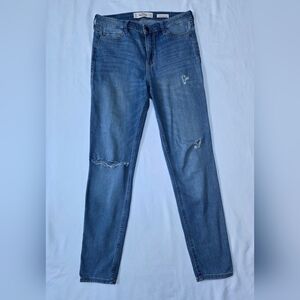 Hollister High Rise Super Skinny Distressed Jeans